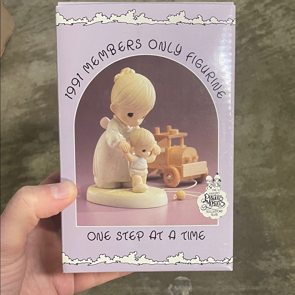 Precious Moments 'One Step at a Time' Figurine - Cream and Brown